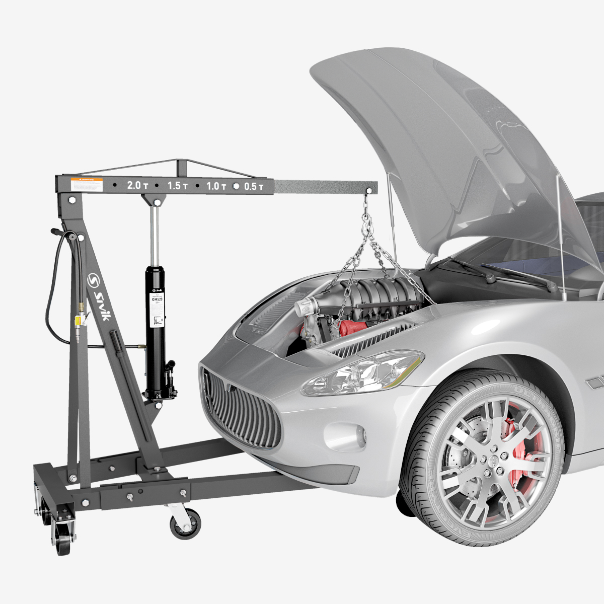 картинка Кран пневмогидравлический, г/п 2,0т ОМ520 Sivik